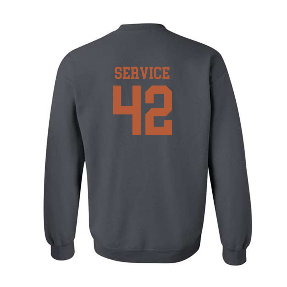 Texas - NCAA Baseball : Oliver Service - Classic Shersey Crewneck Sweatshirt-1