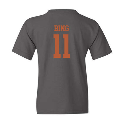Texas - NCAA Baseball : Kade Bing - Classic Shersey Youth T-Shirt-1