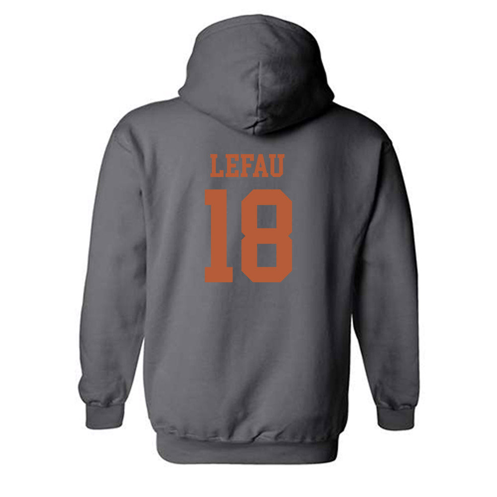 Texas - NCAA Football : Liona Lefau - Classic Shersey Hooded Sweatshirt-1