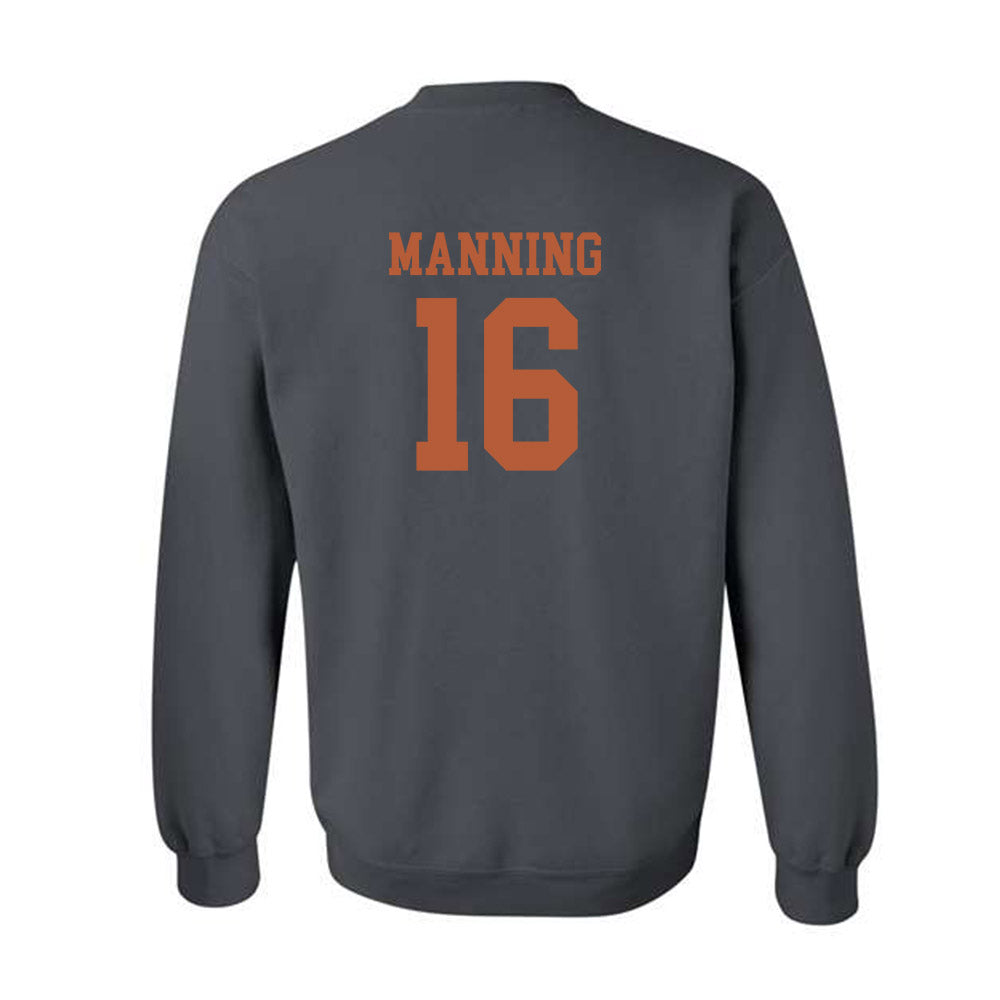 Texas - NCAA Football : Arch Manning - Classic Shersey Crewneck Sweatshirt-1