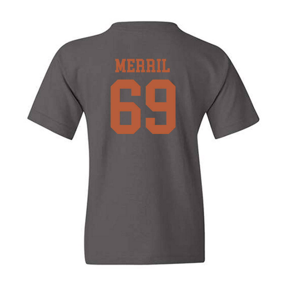 Texas - NCAA Football : Max Merril - Classic Shersey Youth T-Shirt-1