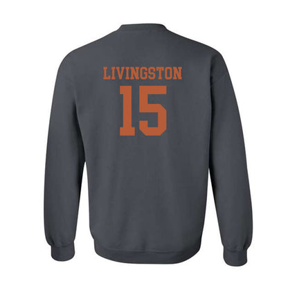 Texas - NCAA Baseball : Josh Livingston - Classic Shersey Crewneck Sweatshirt-1