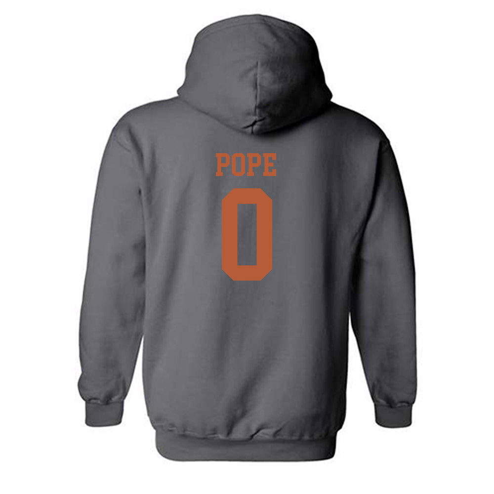 Texas - NCAA Men's Basketball : Jordan Pope - Classic Shersey Hooded Sweatshirt-1