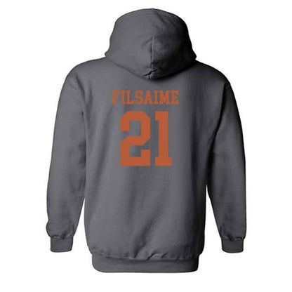 Texas - NCAA Football : Xavier Filsaime - Classic Shersey Hooded Sweatshirt-1