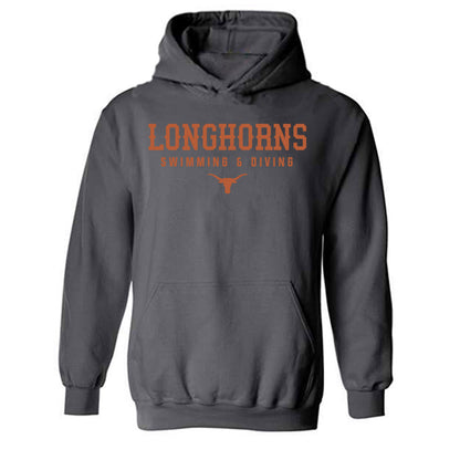 Texas - NCAA Men's Swimming & Diving : David Johnston - Classic Shersey Hooded Sweatshirt-0