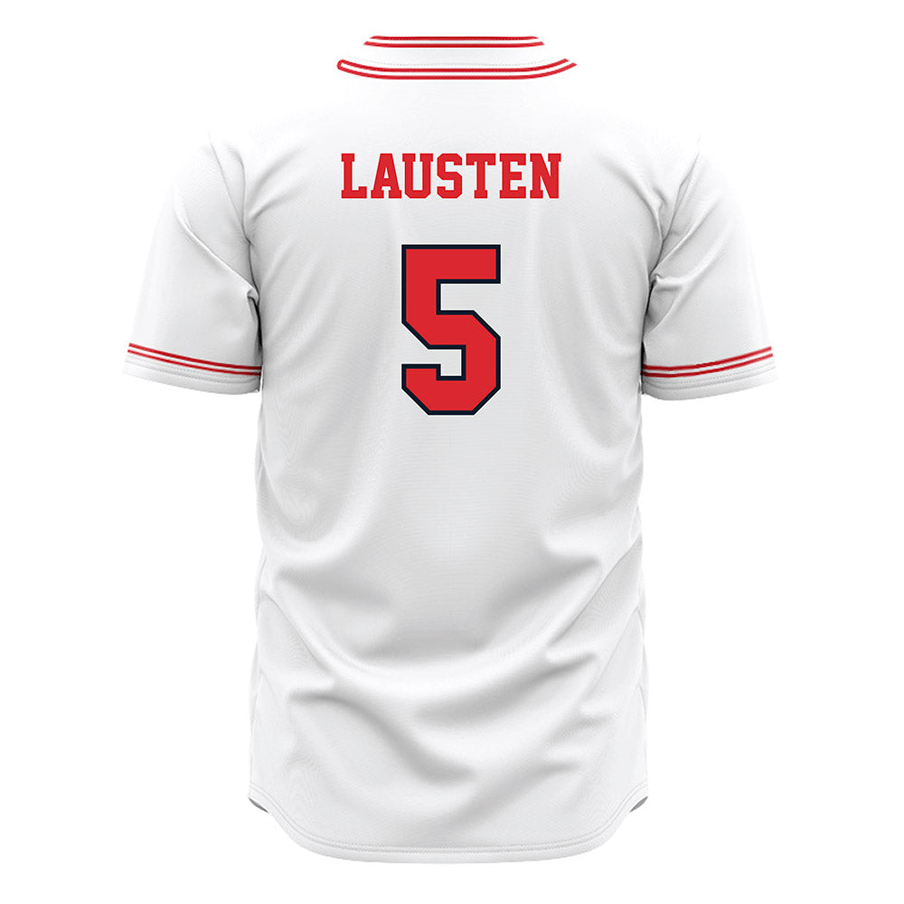 St. Johns - NCAA Baseball : Aj Lausten - White Jersey-1