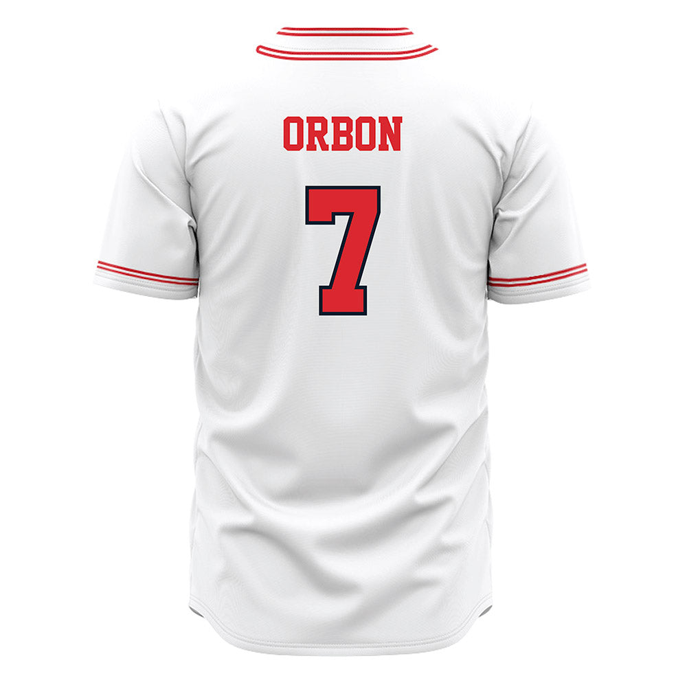 St. Johns - NCAA Baseball : Luke Orbon - White Jersey