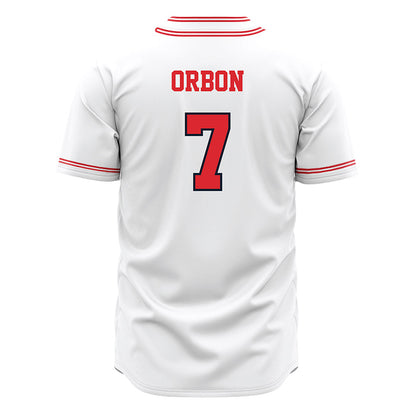 St. Johns - NCAA Baseball : Luke Orbon - White Jersey