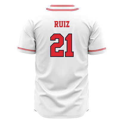 St. Johns - NCAA Baseball : Jacob Ruiz - White Jersey-1