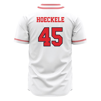 St. Johns - NCAA Baseball : Evan Hoeckele - White Jersey-1