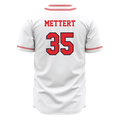 St. Johns - NCAA Baseball : Sam Mettert - White Jersey