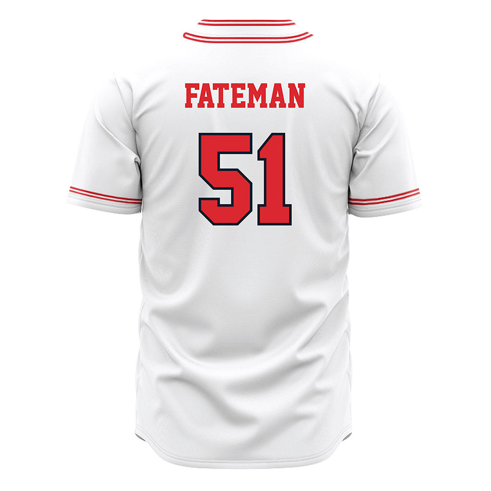St. Johns - NCAA Baseball : Jaden Fateman - White Jersey-1