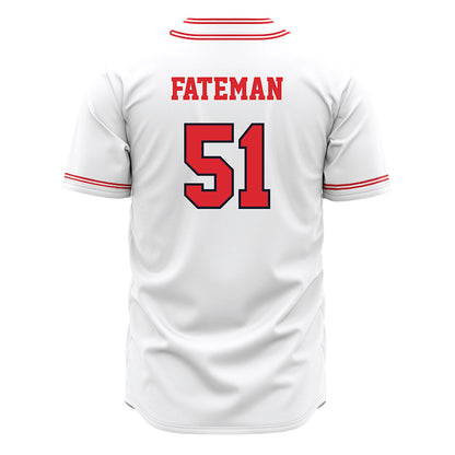 St. Johns - NCAA Baseball : Jaden Fateman - White Jersey-1