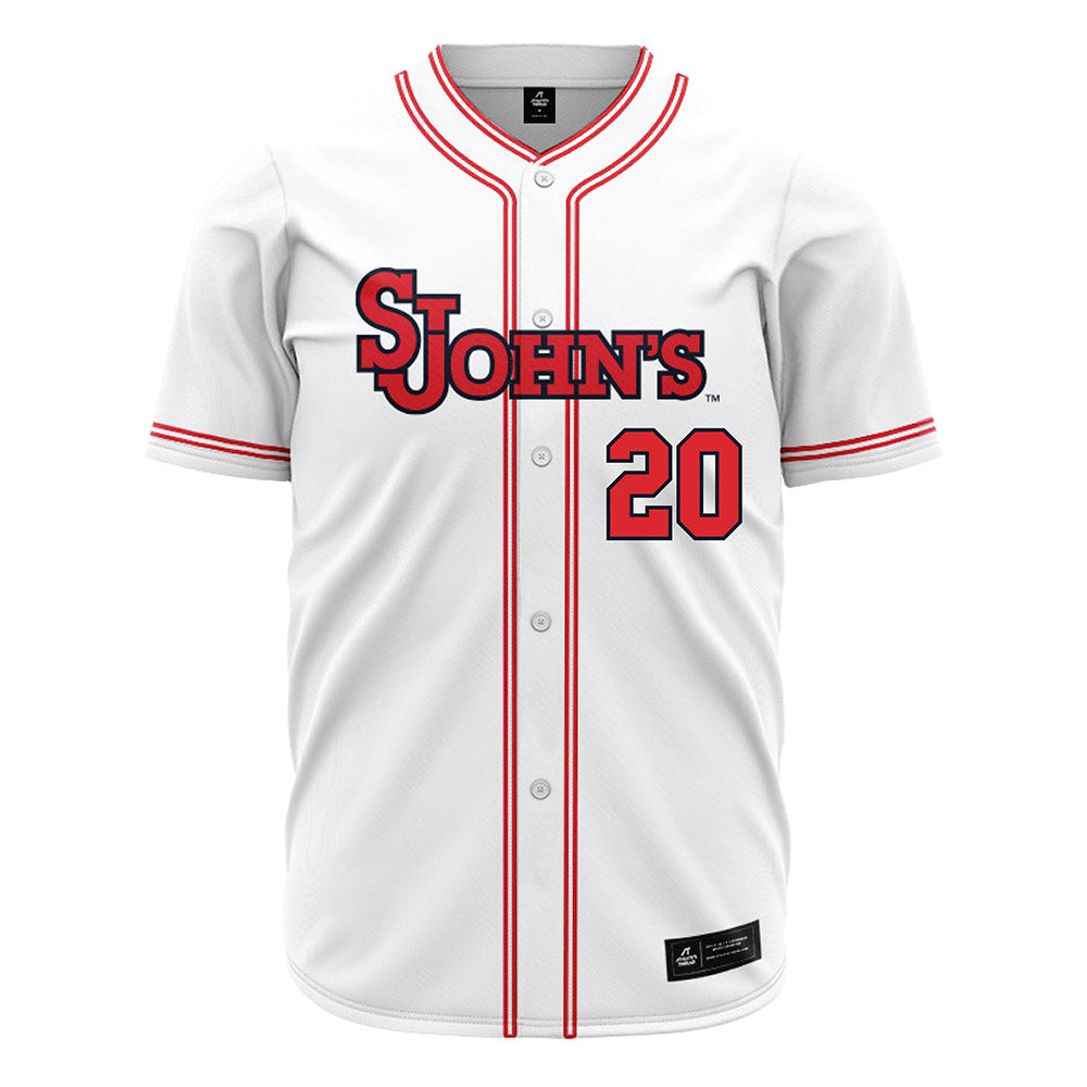 St. Johns - NCAA Baseball : Nicholas Gilpin - White Jersey-0