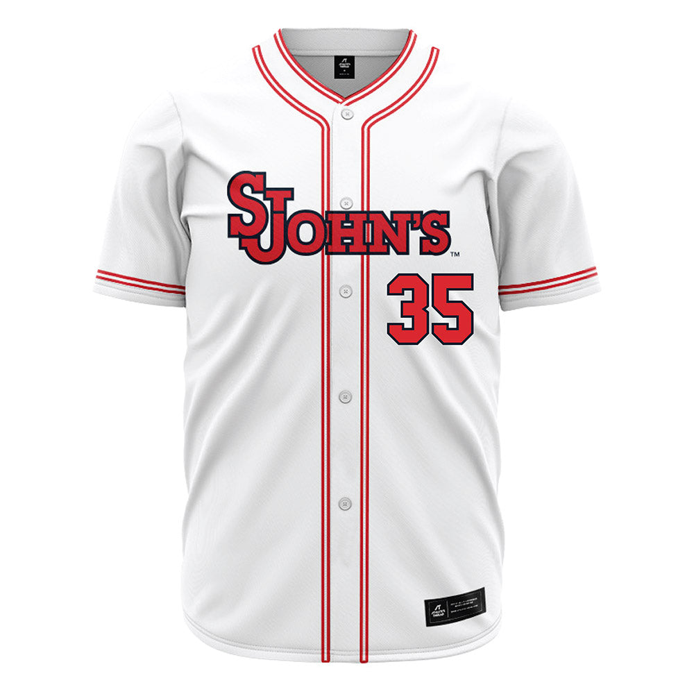 St. Johns - NCAA Baseball : Sam Mettert - White Jersey