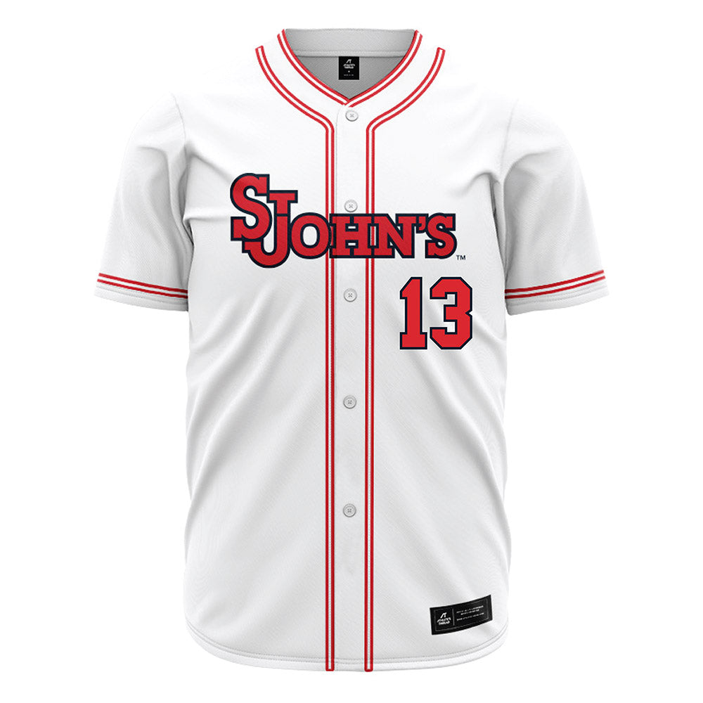 St. Johns - NCAA Baseball : David Rodriguez - White Jersey-0