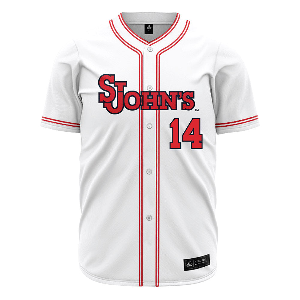 St. Johns - NCAA Baseball : Jayder Raifstanger - White Jersey-0
