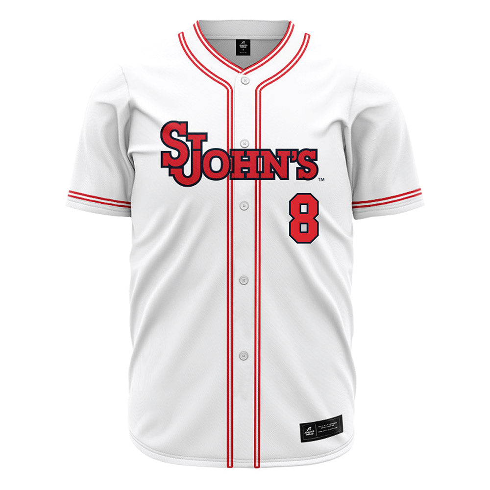St. Johns - NCAA Baseball : Adam Agresti - White Jersey