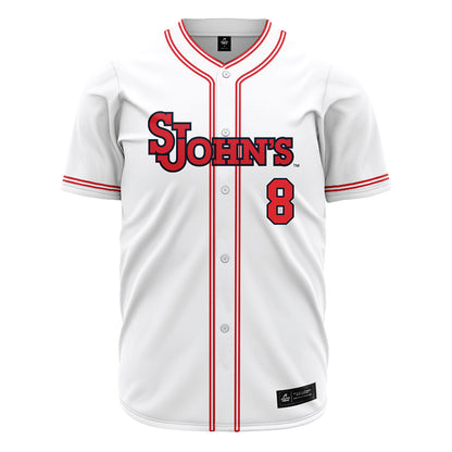 St. Johns - NCAA Baseball : Adam Agresti - White Jersey