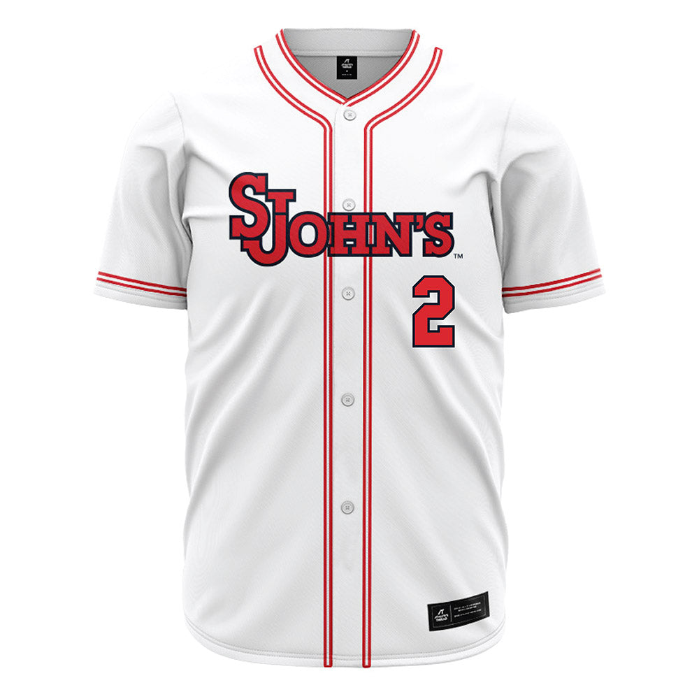 St. Johns - NCAA Baseball : Jace Jeremiah - White Jersey
