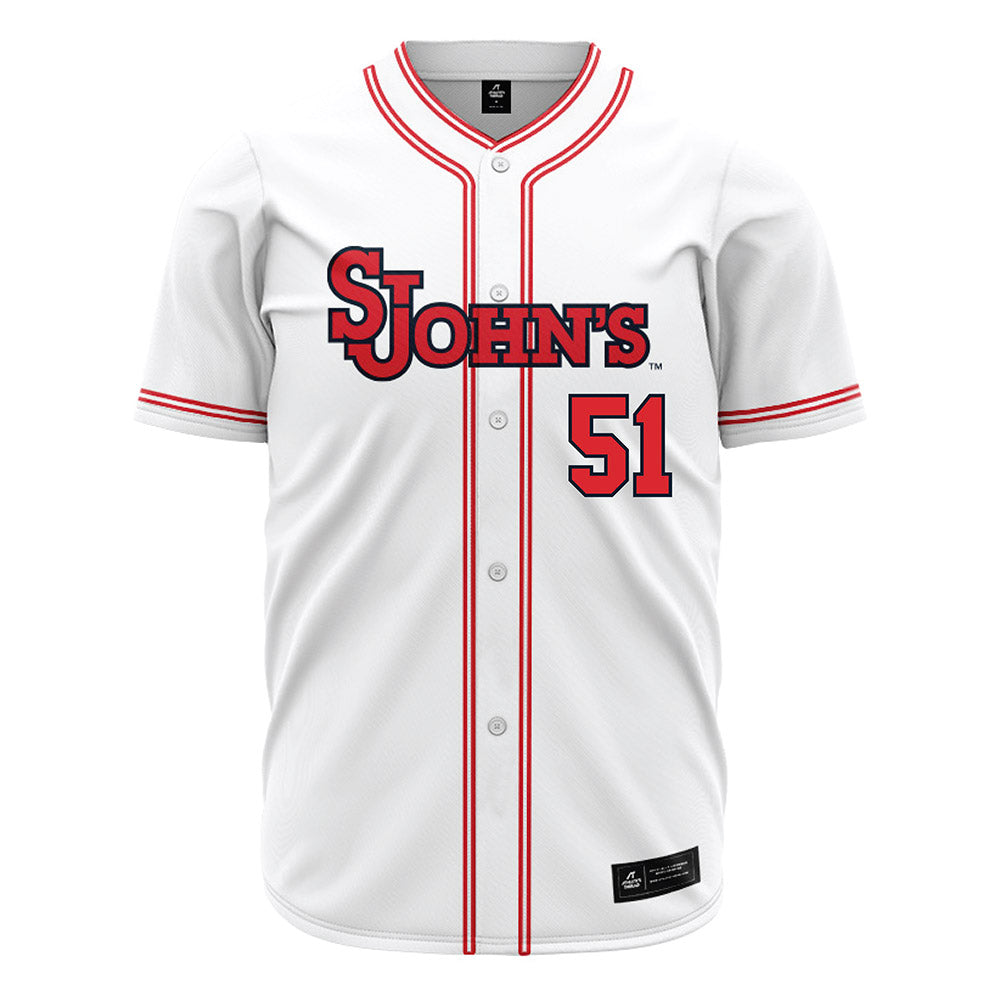St. Johns - NCAA Baseball : Jaden Fateman - White Jersey-0