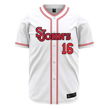 St. Johns - NCAA Baseball : Brady Clark - White Jersey