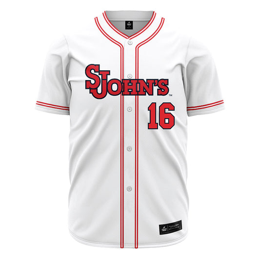 St. Johns - NCAA Baseball : Brady Clark - White Jersey
