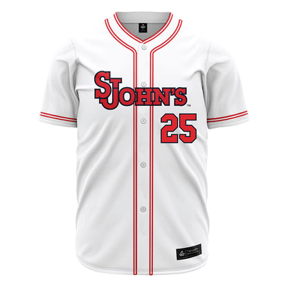 St. Johns - NCAA Baseball : Thomas Harding - White Jersey-0