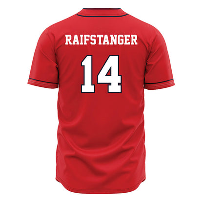 St. Johns - NCAA Baseball : Jayder Raifstanger - Red Jersey-1