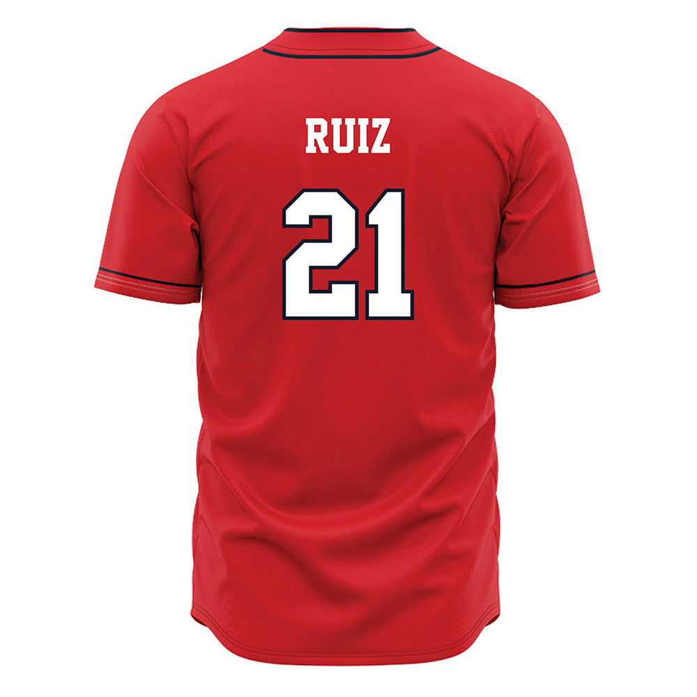 St. Johns - NCAA Baseball : Jacob Ruiz - Red Jersey-1
