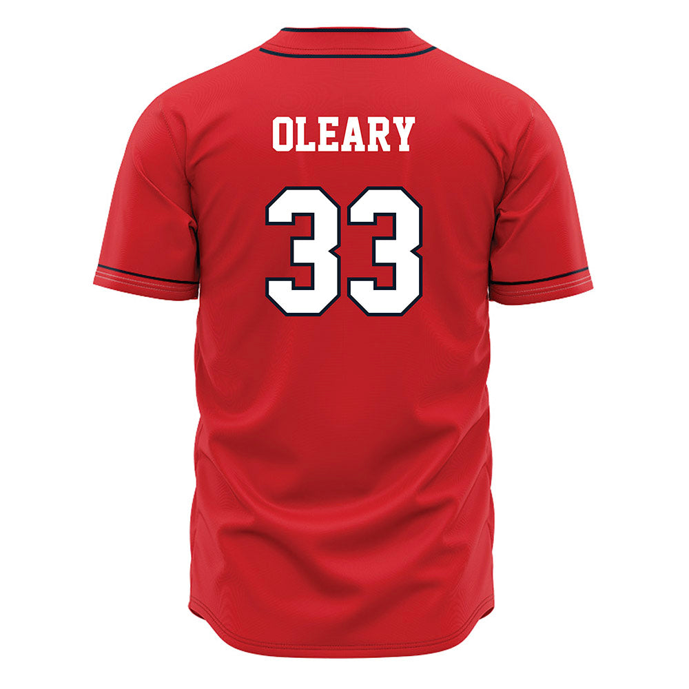 St. Johns - NCAA Baseball : Liam Oleary - Red Jersey-1