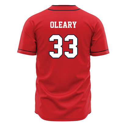 St. Johns - NCAA Baseball : Liam Oleary - Red Jersey-1
