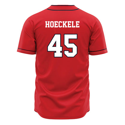 St. Johns - NCAA Baseball : Evan Hoeckele - Red Jersey-1