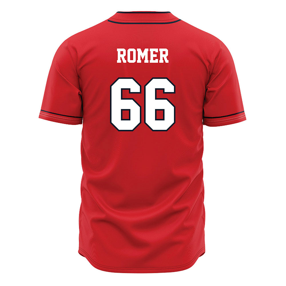 St. Johns - NCAA Baseball : Nick Romer - Red Jersey-1