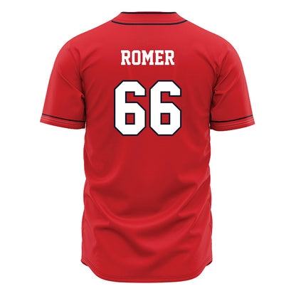 St. Johns - NCAA Baseball : Nick Romer - Red Jersey-1