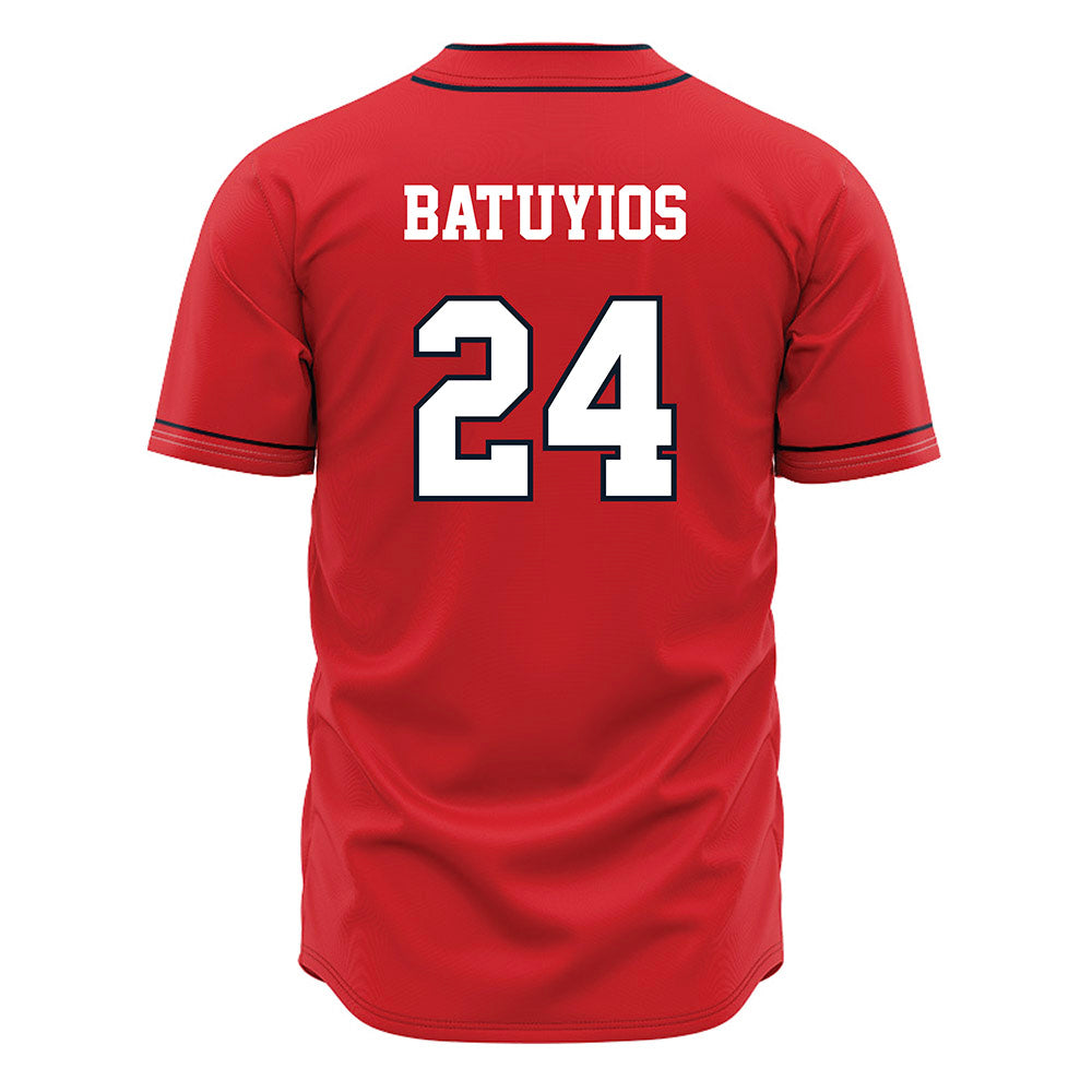 St. Johns - NCAA Baseball : Christopher Batuyios - Red Jersey