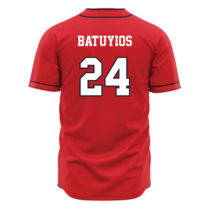 St. Johns - NCAA Baseball : Christopher Batuyios - Red Jersey