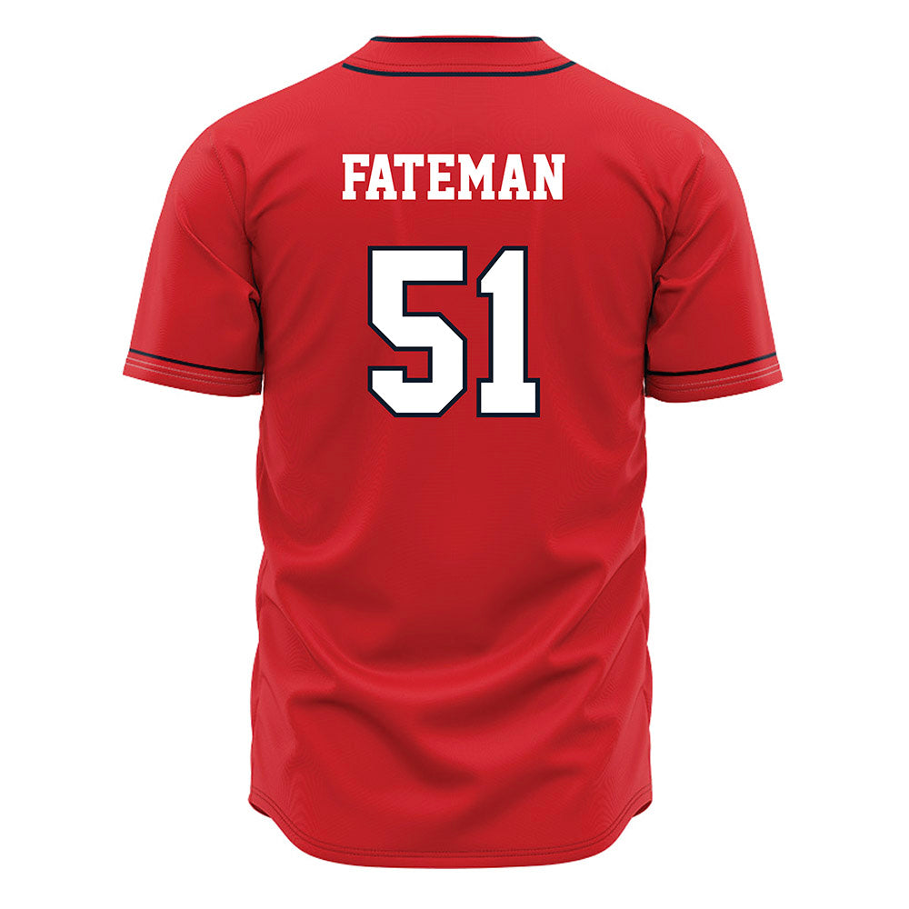 St. Johns - NCAA Baseball : Jaden Fateman - Red Jersey-1
