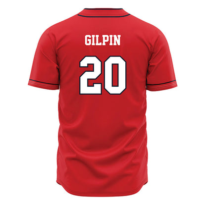 St. Johns - NCAA Baseball : Nicholas Gilpin - Red Jersey-1