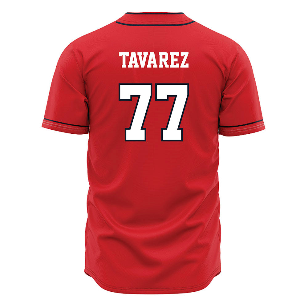 St. Johns - NCAA Baseball : Adrian Tavarez - Red Jersey-1