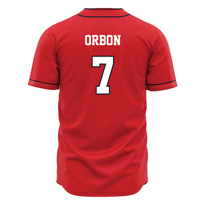 St. Johns - NCAA Baseball : Luke Orbon - Red Jersey