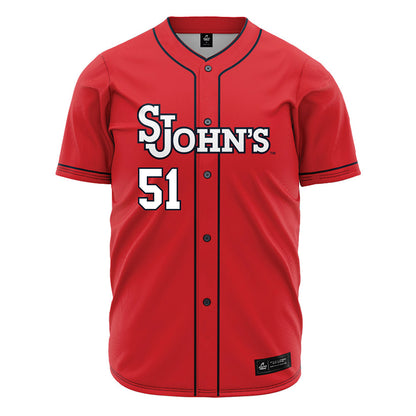 St. Johns - NCAA Baseball : Jaden Fateman - Red Jersey-0