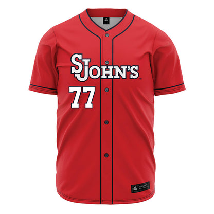 St. Johns - NCAA Baseball : Adrian Tavarez - Red Jersey-0