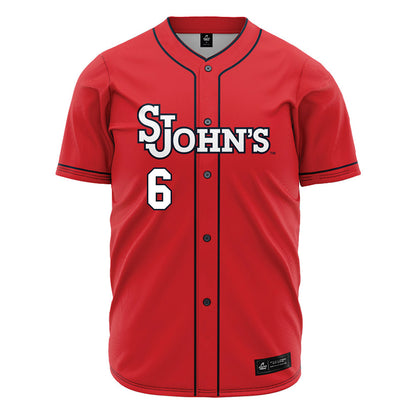 St. Johns - NCAA Baseball : Jackson Tucker - Red Jersey-0