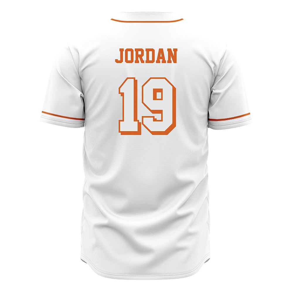 Texas - NCAA Baseball : Donovan Jordan - White Jersey-1