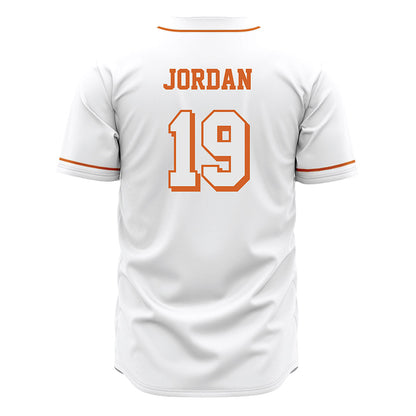 Texas - NCAA Baseball : Donovan Jordan - White Jersey-1