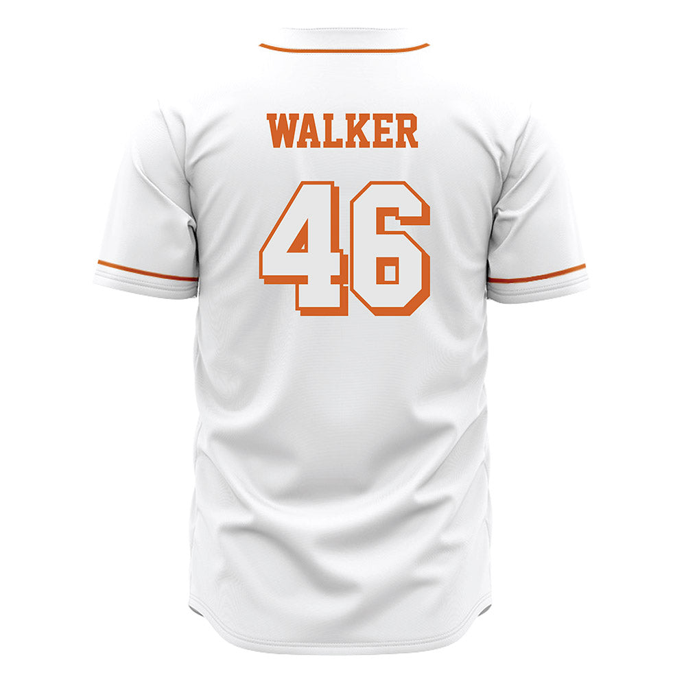 Texas - NCAA Baseball : Ethan Walker - White Jersey-1