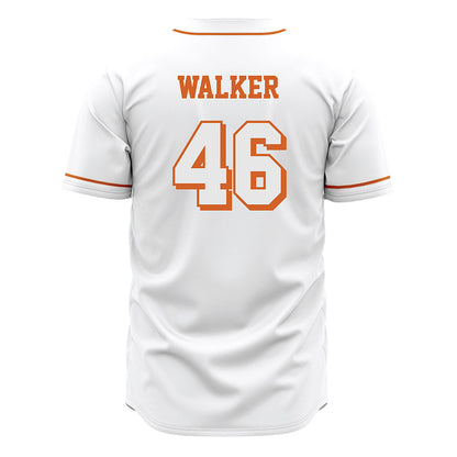 Texas - NCAA Baseball : Ethan Walker - White Jersey-1
