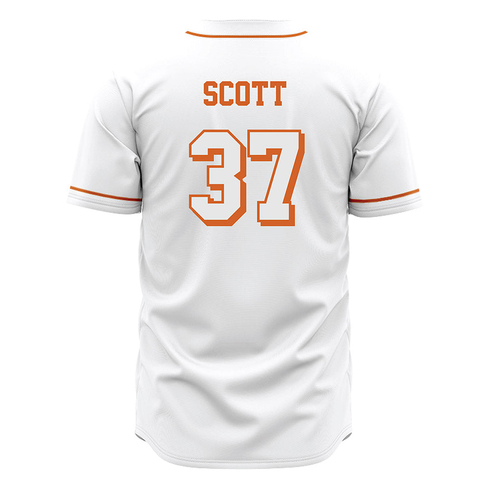 Texas - NCAA Baseball : Matt Scott - White Jersey-1