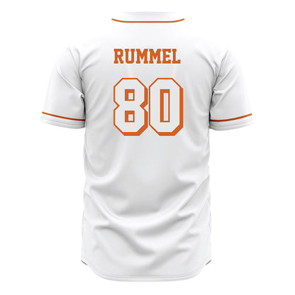 Texas - NCAA Baseball : Cooper Rummel - White Jersey-1